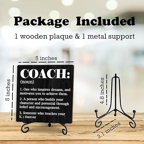 Miniatura 2 de Divertido letrero de madera, decoración de mesa de escritorio con definición de coordinador del caos, regalos de cumpleaños para colegas, jefes y