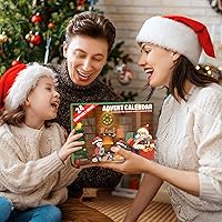 Vista 7 de Calendario de Adviento 2025 Cristales para niños con sorpresas de cuenta regresiva de Navidad de 24 días, mineral natural y piedra de roca
