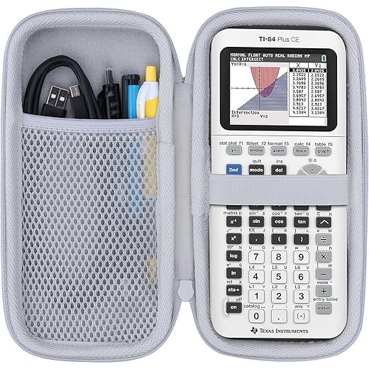 Hard Case for TI-84 Plus CE/TI-89 Titanium (White)