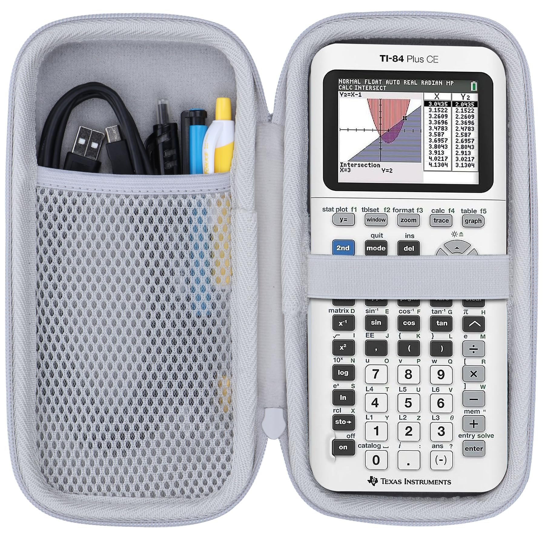 Lebakort Hard Case Compatible with Texas Instruments TI-84 Plus CE/TI-84 Plus/TI-Nspire CX II CAS/TI-Nspire CX II/TI-83 Plus/TI-89 Titanium/TI-85 / TI