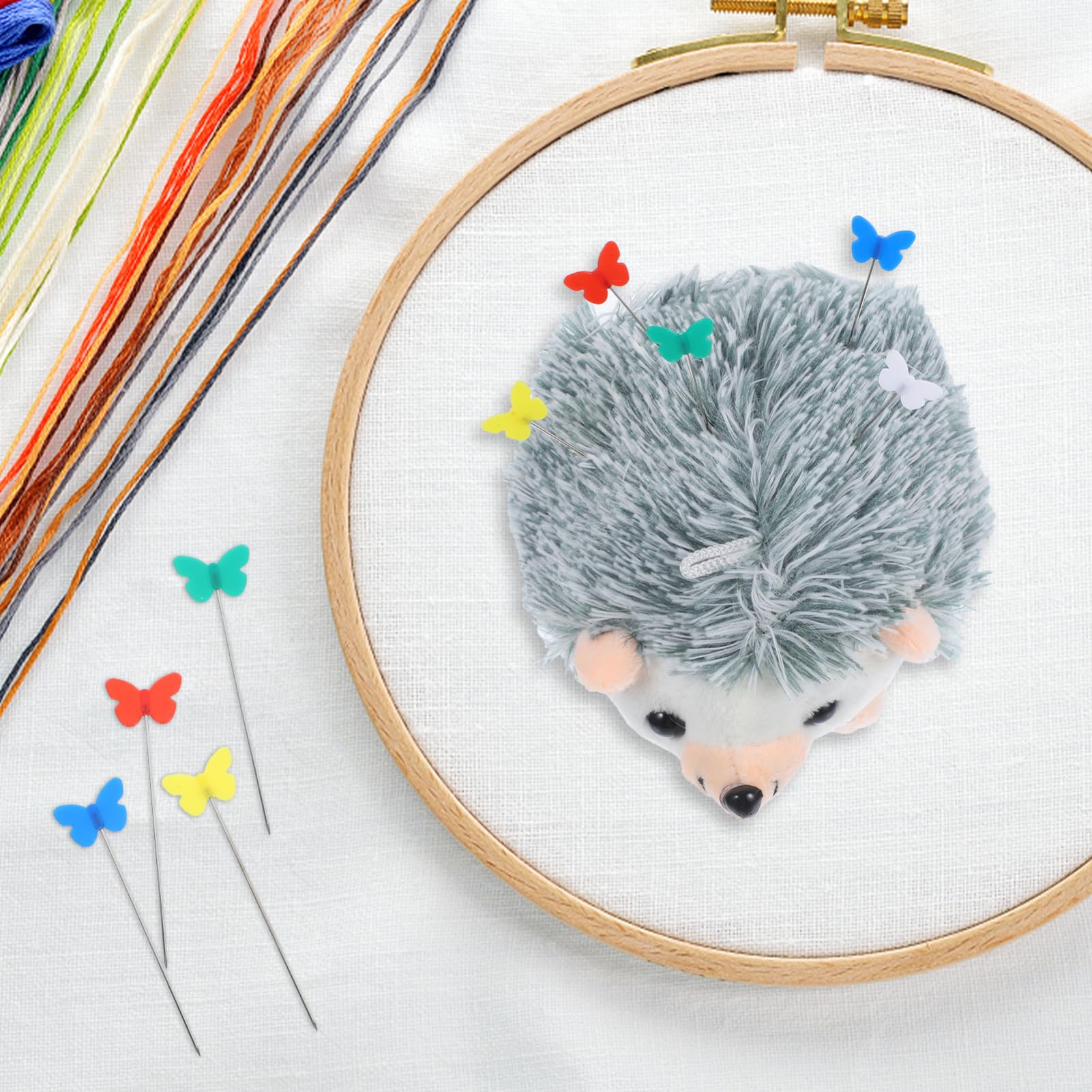 STOBOK 5 Sätze Igel-nadeltasche Nadelkissen Zum Nähen Niedlich Pin-Organizer Entzückendes Nadelkissen Stickerei-nadelkissen Nähnadeln DIY Nadelkissen Handgelenkkissen Zum Nähen Plüsch