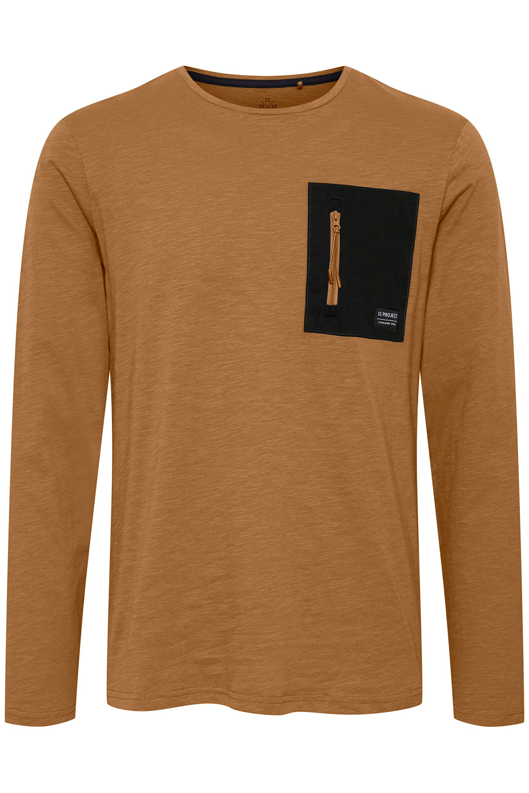 11 Project PRFrodin Herren T-Shirt Kurzarm Shirt Basic aus 100% Baumwolle, Größe:XXL, Farbe:Tobacco Brown (171327)