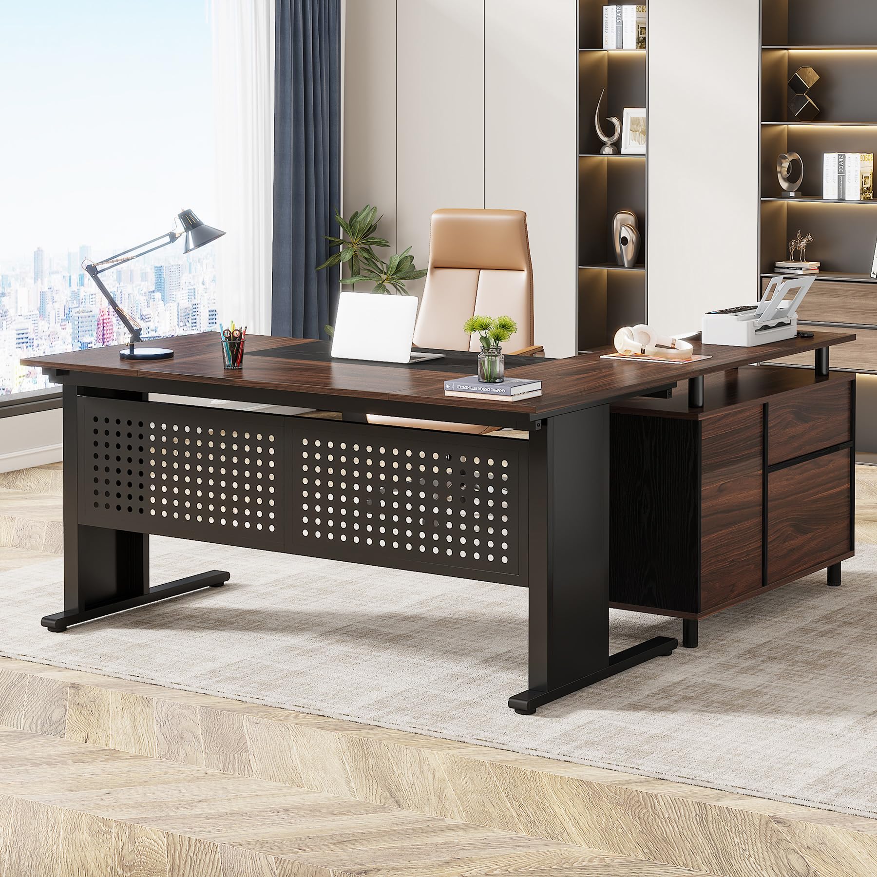 Tribesigns 63" L-Shaped Desk