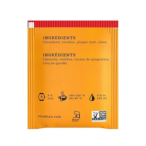 Miniatura 2 de Stash Tea Spice Dragon Red Chai - Té de hierbas rojo caja de 100 bolsas de té el embalaje puede variar