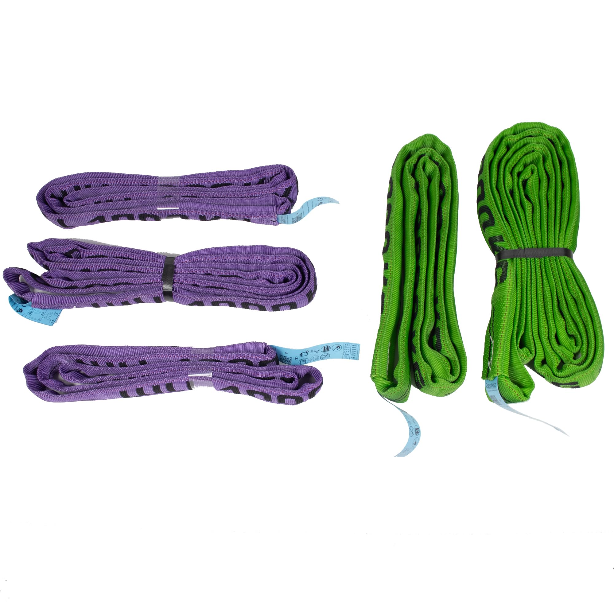 Dolezych DoPremium - Set di 5 anelli rotondi con capacità di carico da 1.000 kg fino a 2.000 kg, 5 pezzi