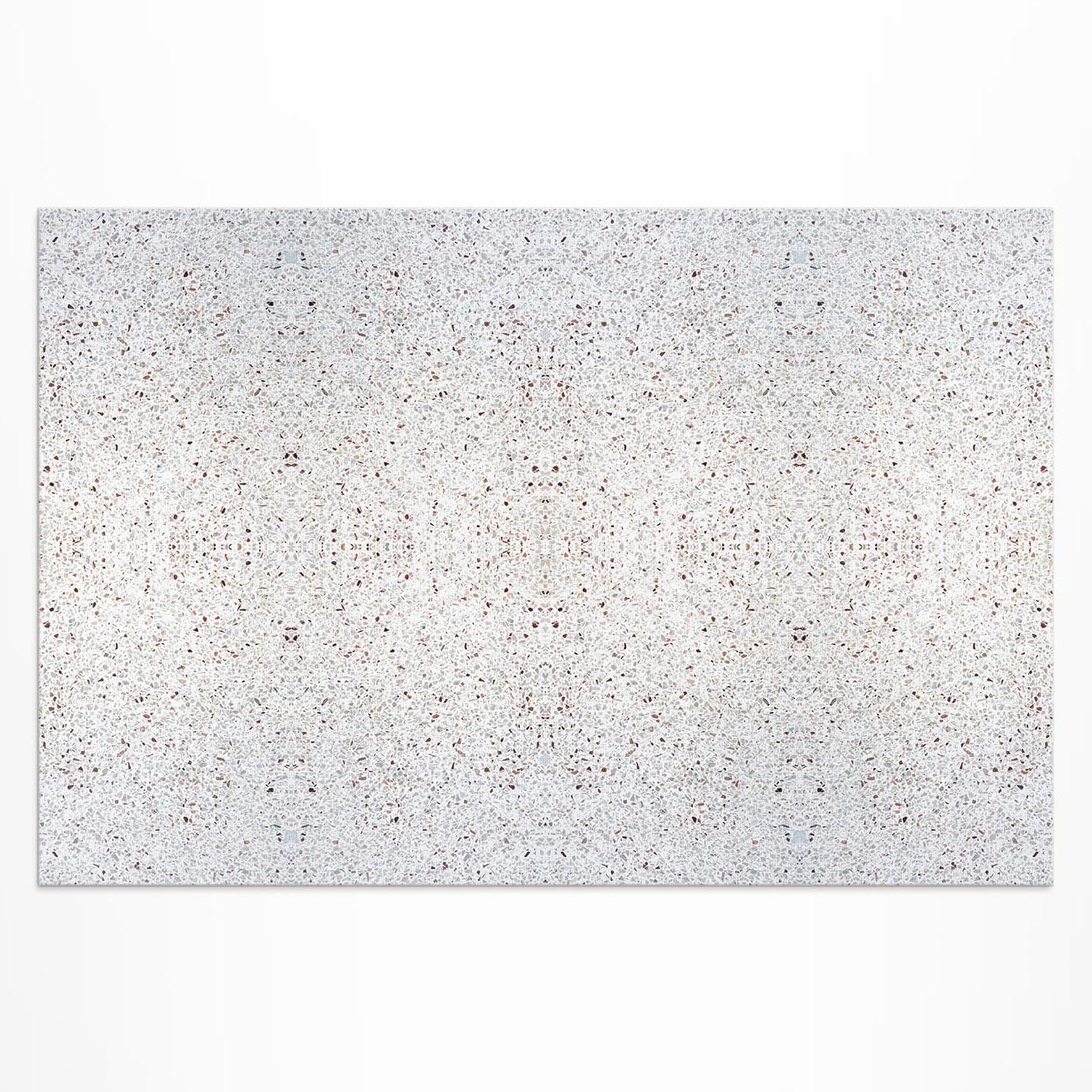 Tapis de sol vinyle extérieur pour balcon et terrasse aspect grès fin 60x90cm
