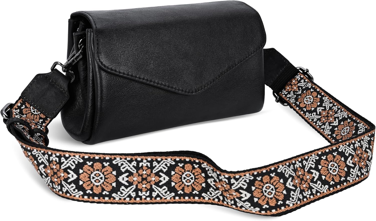 HESHE Leather Crossbody Bags for Women Shoulder Handbags Satchel Purses Lightweight Functional Bags with 2 Adjustable Strap - Image 7