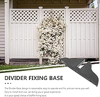 Vista 5 de Zerodeko Soporte plegable para divisor de habitación, soporte de pantalla de privacidad, pies de panel de base de partición, base de cerca, borde