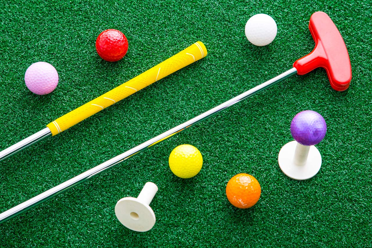 Mazza da Golf, Mini Golf Putter con Testa in Gomma, Varie Misure e Colori, Ambidestro