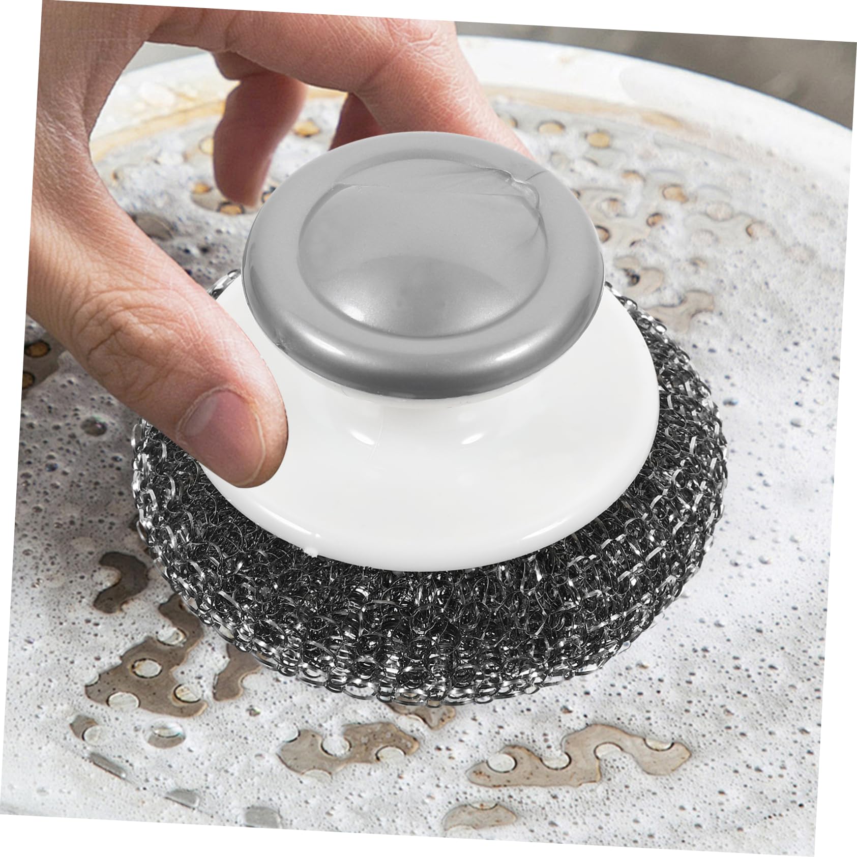 VALICLUD 10piezas Cepillo De Limpieza Multifuncional De Inoxidable para Fregar Platos y Utensilios De Cocina De Resistente y No Raspante para Ollas Sartenes y Superficies Variadas