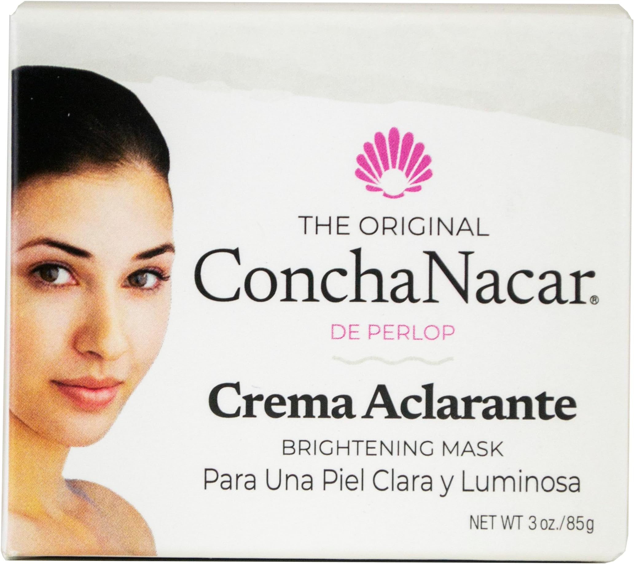 Concha Nacar Crema Aclarante No.3, Brightening Mask 3 oz, Reduces Appearance Of Spots And Scars | Crema Aclaradora Para Piel Manchas En Cara (Pack of 1)