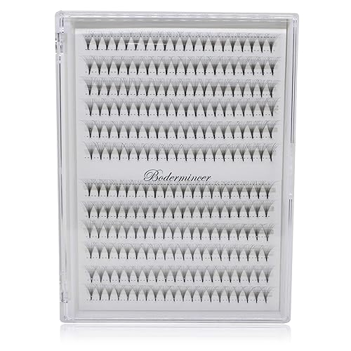 Miniatura 4 de Scala - Pestañas postizas prefabricadas de tallo corto, largo natural, 10D, de 0.07 mm (0.003pulgadas), curva en D, suaves y ligeras. (240 unidades).