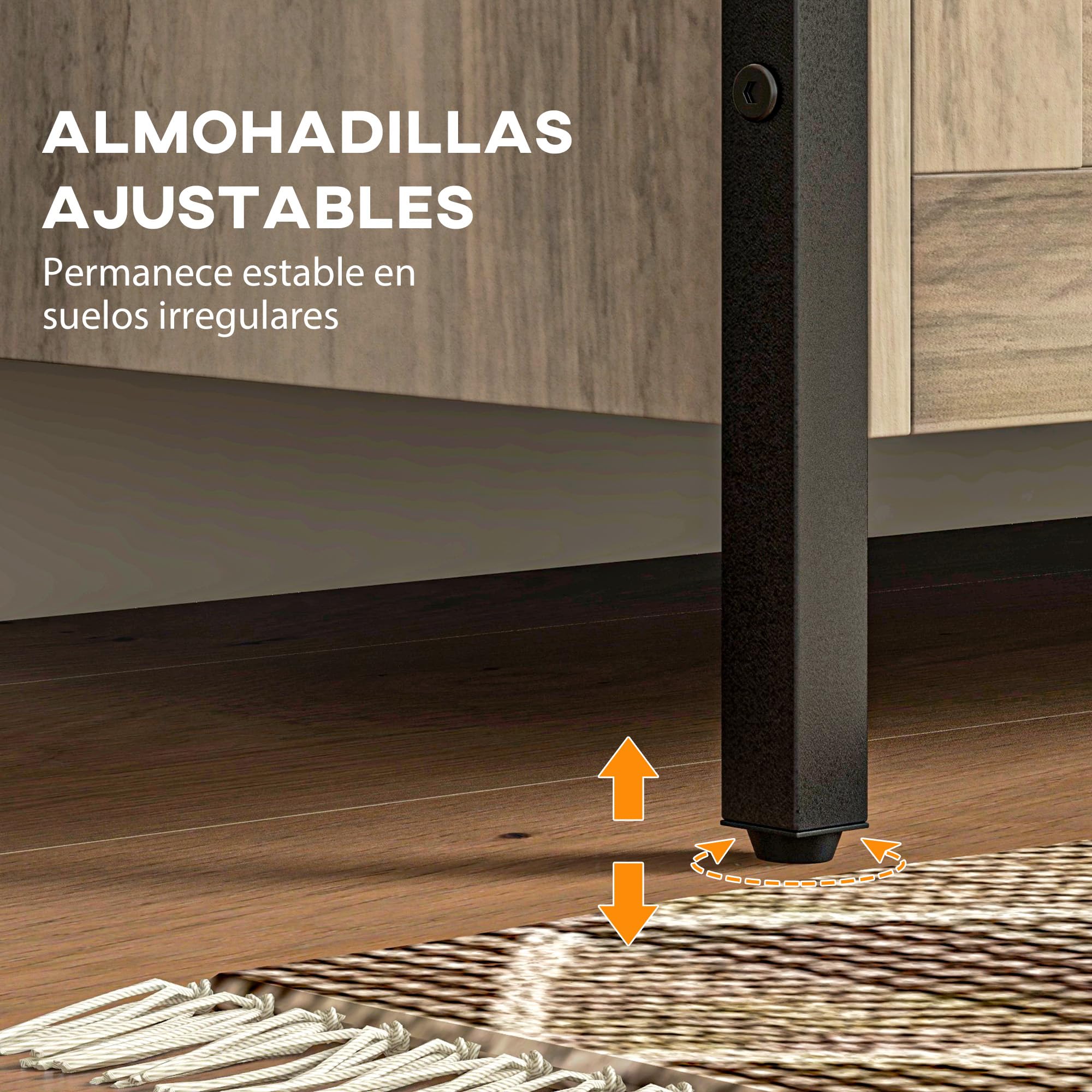 HOMCOM Baúl de Almacenaje para Dormitorio 95 L Banco de Almacenaje con Tapa Bisagra de Seguridad para Pasillo Salón 80x40x50 cm Marrón Grisáceo