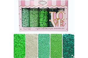 Confect Green & White Edible St Patricks Day Sprinkles