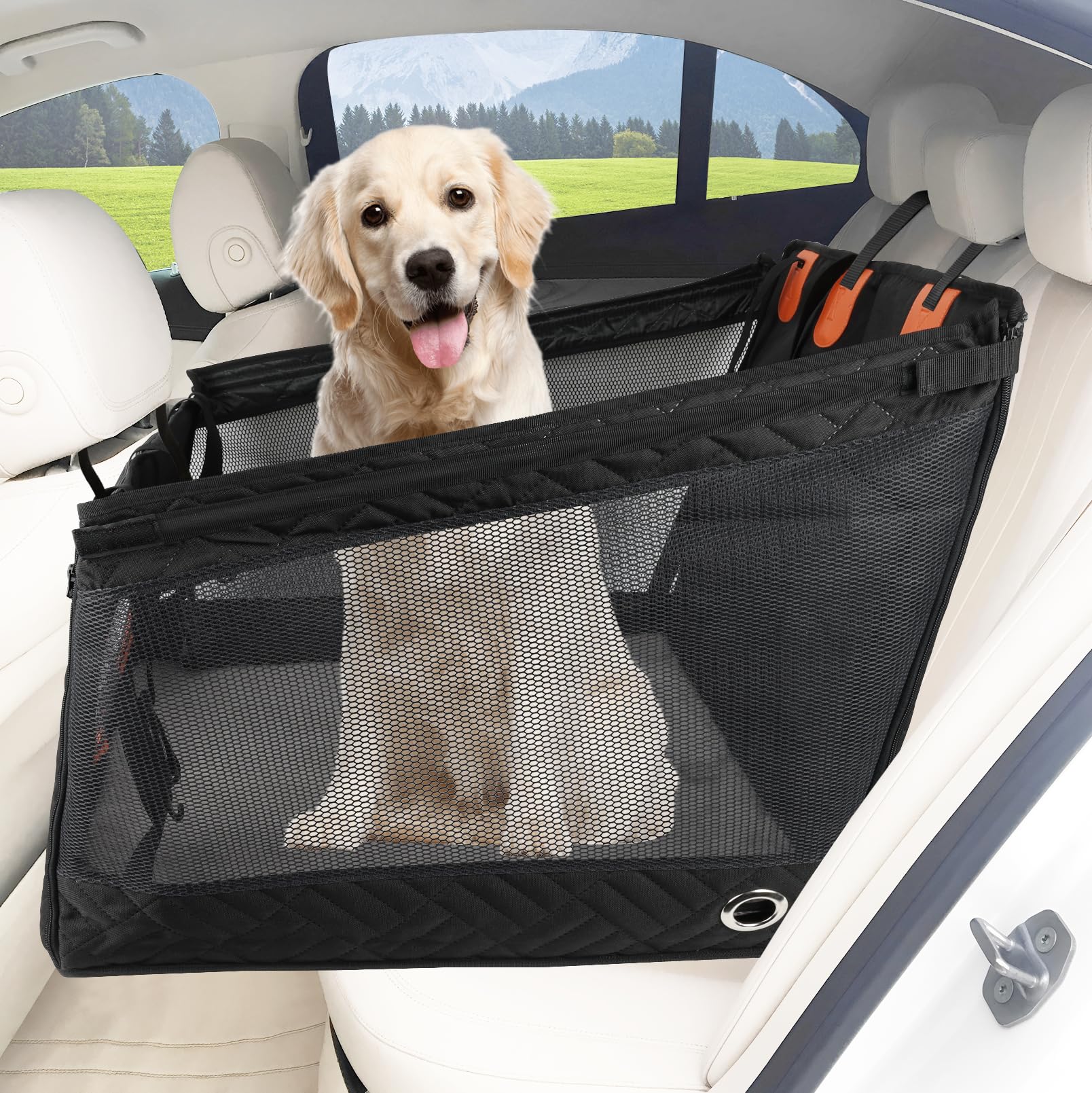 LIROPAU Seggiolino Auto per Cani Extra-Robusto