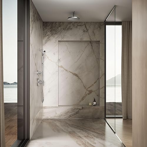 Miniatura 33 de Kohler 76465-Y-BN Awaken Cabezal de lluvia de una sola función, 2.5 gpm, níquel cepillado vibrante Vibrant Brushed Nickel,Negro mate,Bronce frotado