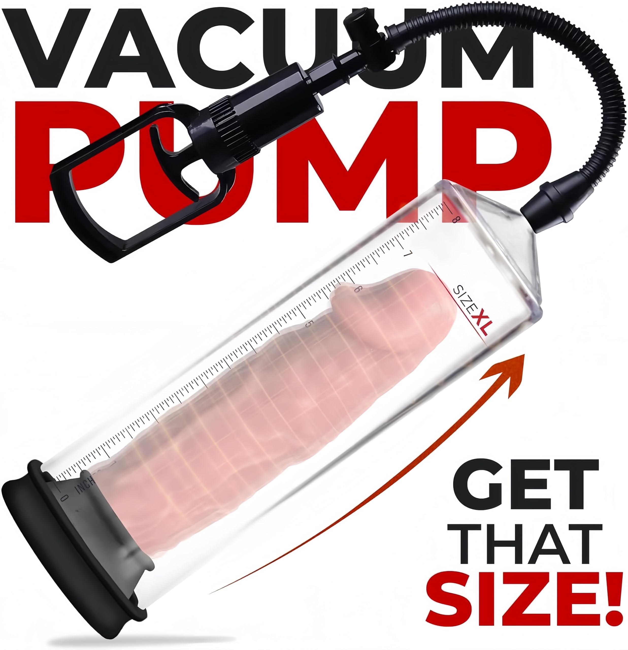 KinZon Pompe à pénis, Sex Toy pour Homme - Agrandir le pénis, Extenseur De Pénis Masculin, Augmenter la Taille De Pénis, plaisirs de couple，avec Vaginette en Silicone (Sans Manomètre)