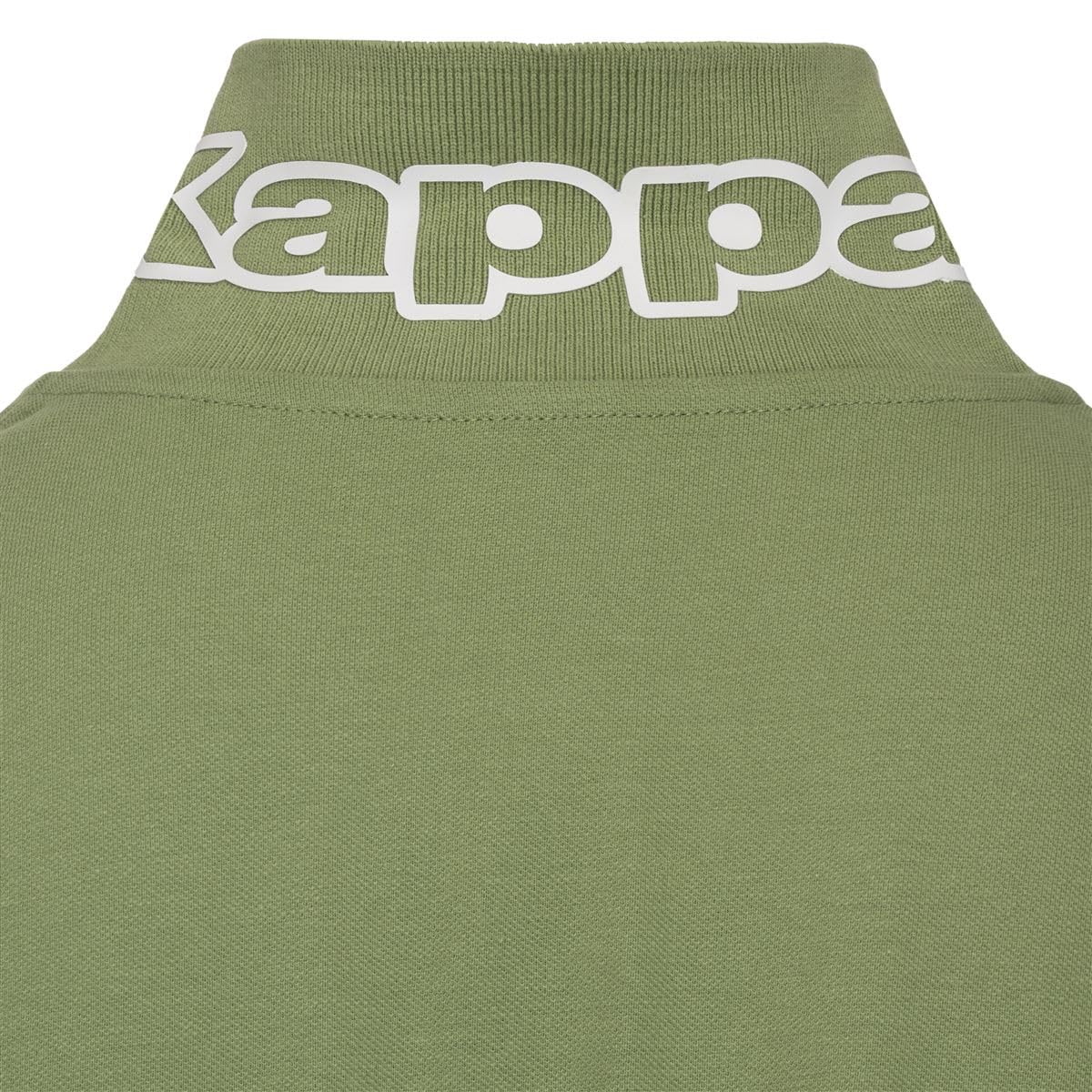 Kappa - Polo da Uomo in Piquet di Cotone, Regular Fit, Maniche Corte, Logo Omini Ricamato, Verde