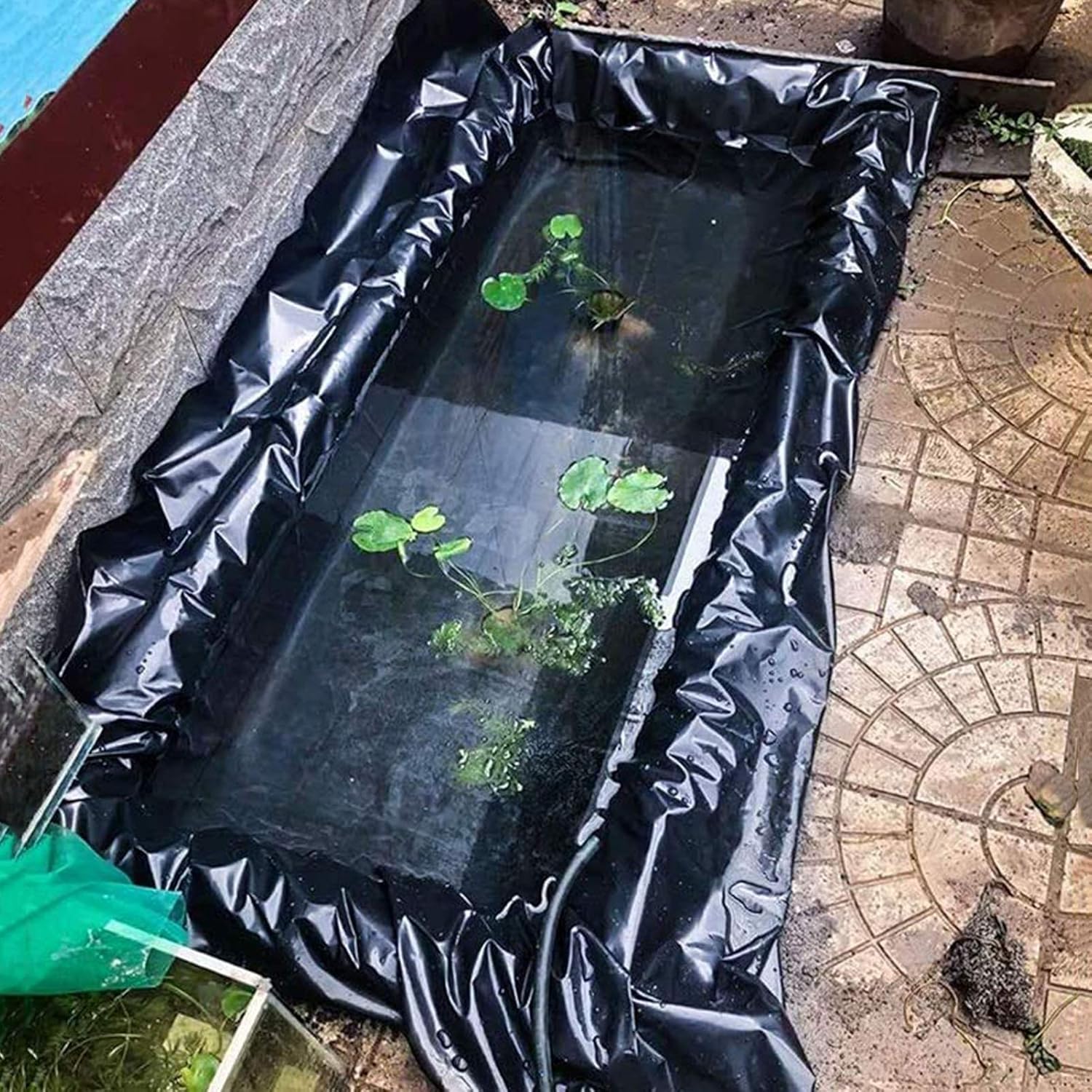 Heavy Duty UV Resistant Pond Liner - Tear-Resistant Membrane for Garden Fish Pond, Stream & Fountain (30S - 0.3MM) - Durable, Pre-Cut, Ideal for Water Features