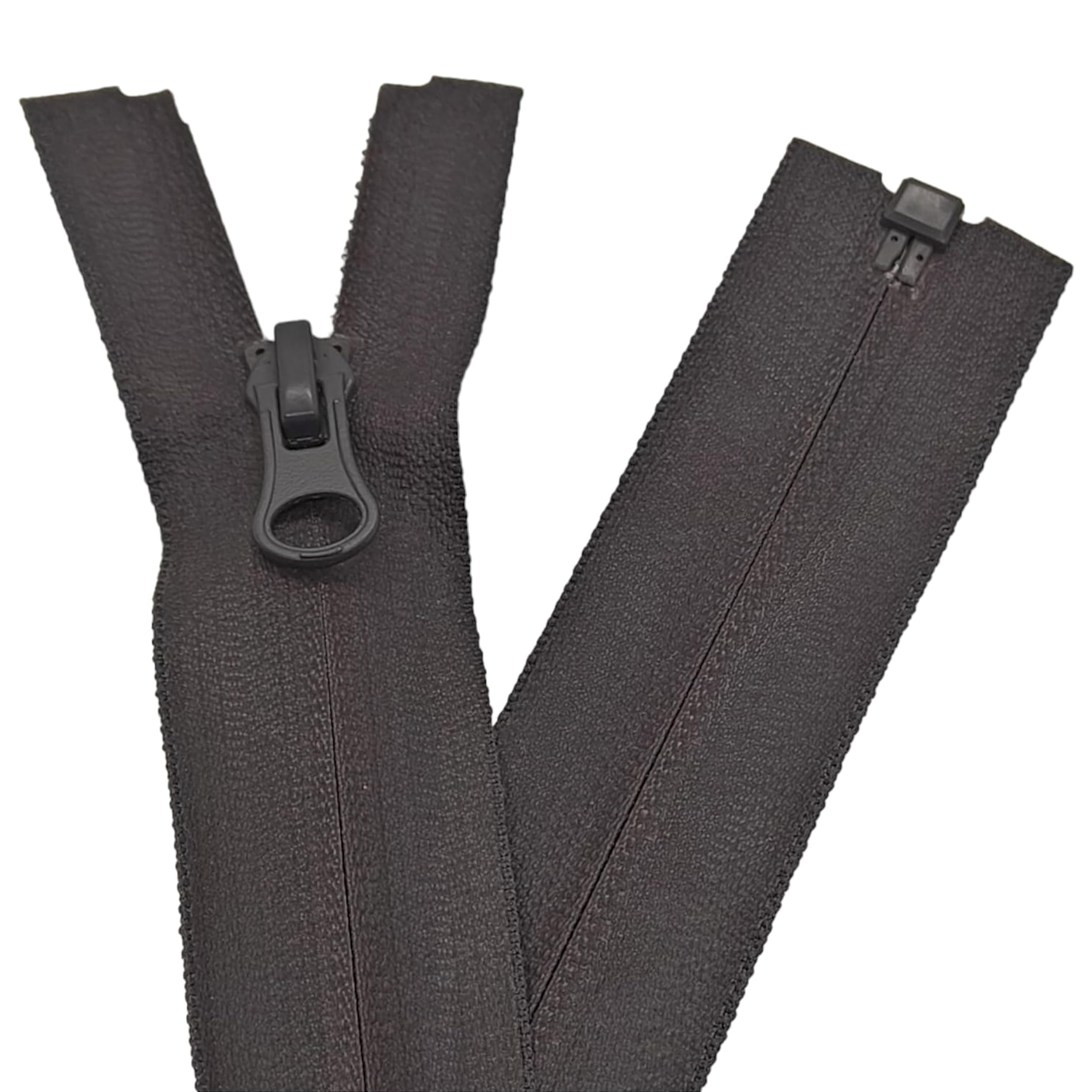 Zips & Bobs Grey 1Pc Waterproof Zip Size #5 Fully Open End Coil Fastener Nylon Zip On Waterproof Tape (, 80Cm (31.5''))