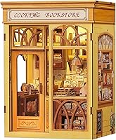 Vista 16 de Kit de Rincón de Libros Cutefun - Kit de Construcción de Casa de Muñecas en Miniatura para Estantería, Kits de Rincón de Libros para Adultos