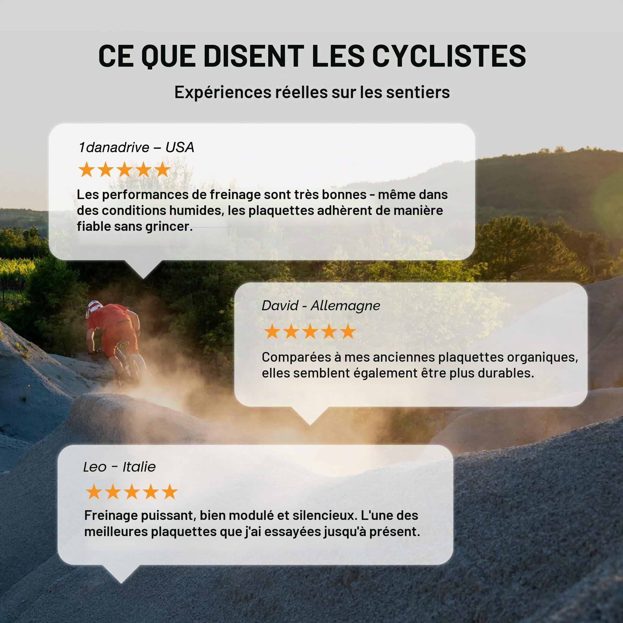 TOP BRAKE Plaquettes de Frein à Disque compatibles SRAM AVID Code R RE RSC DB8 Motive VTT VTTAE Downhill Trail All Mountain Enduro
