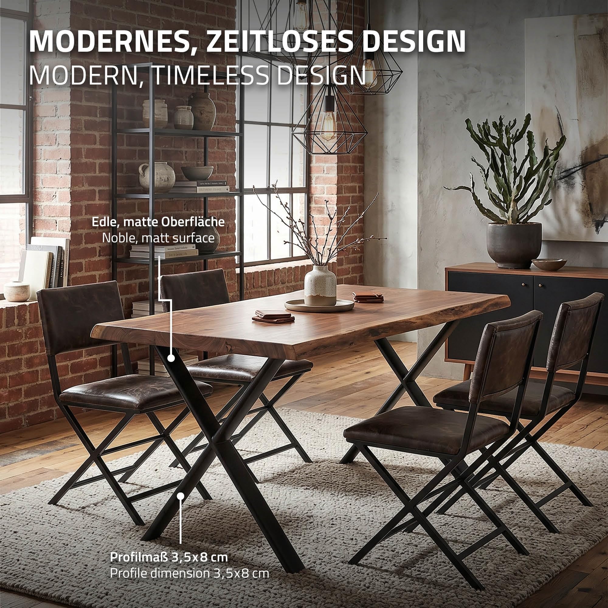 ML-Design Tischbeine Metall Schwarz 2er Set, Tischgestell Outdoor wetterfest, Tischfüße X-Form, Tischkufen aus Stahl, Schreibtischbeine Untergestell Möbelfüße für Esstisch Schreibtisch, 60x72 cm, Oval