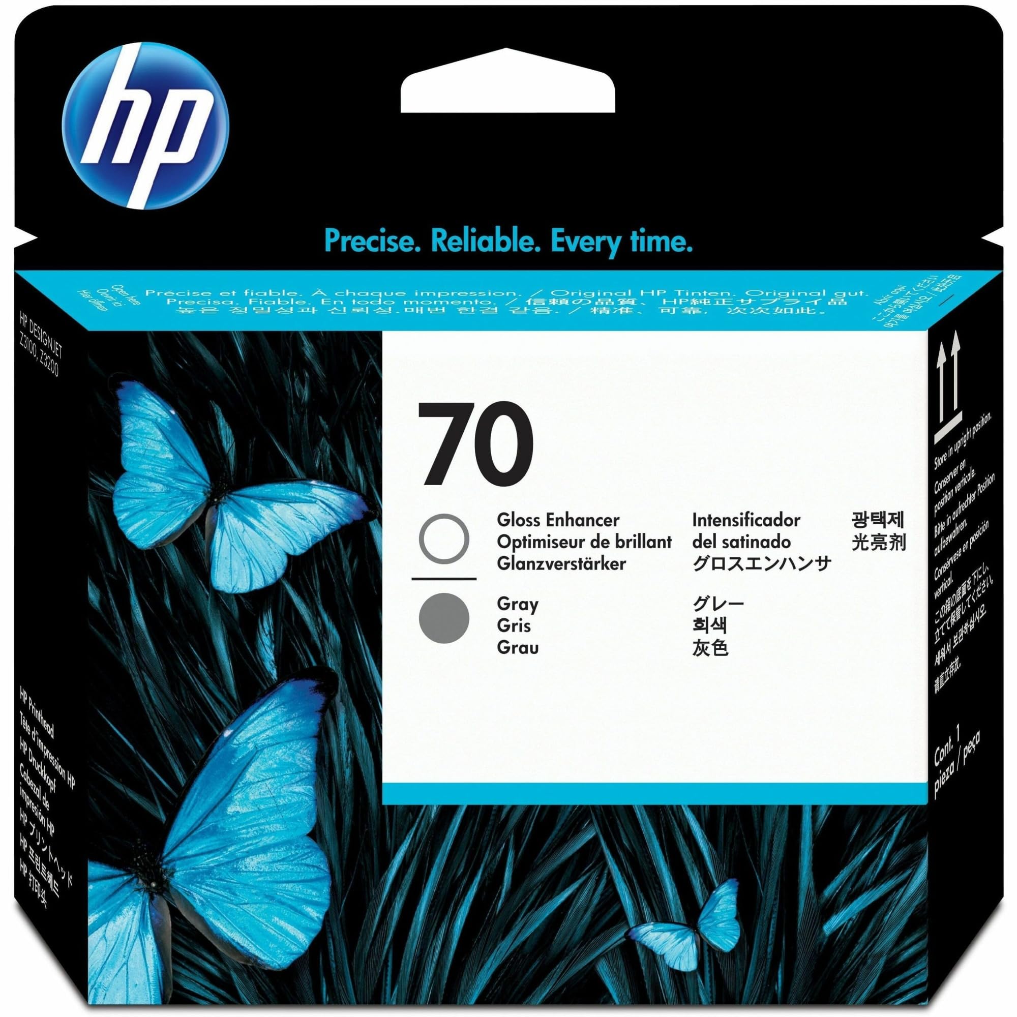 Original HP 70 Gloss Enhancer & Grey Printhead (C9410A)