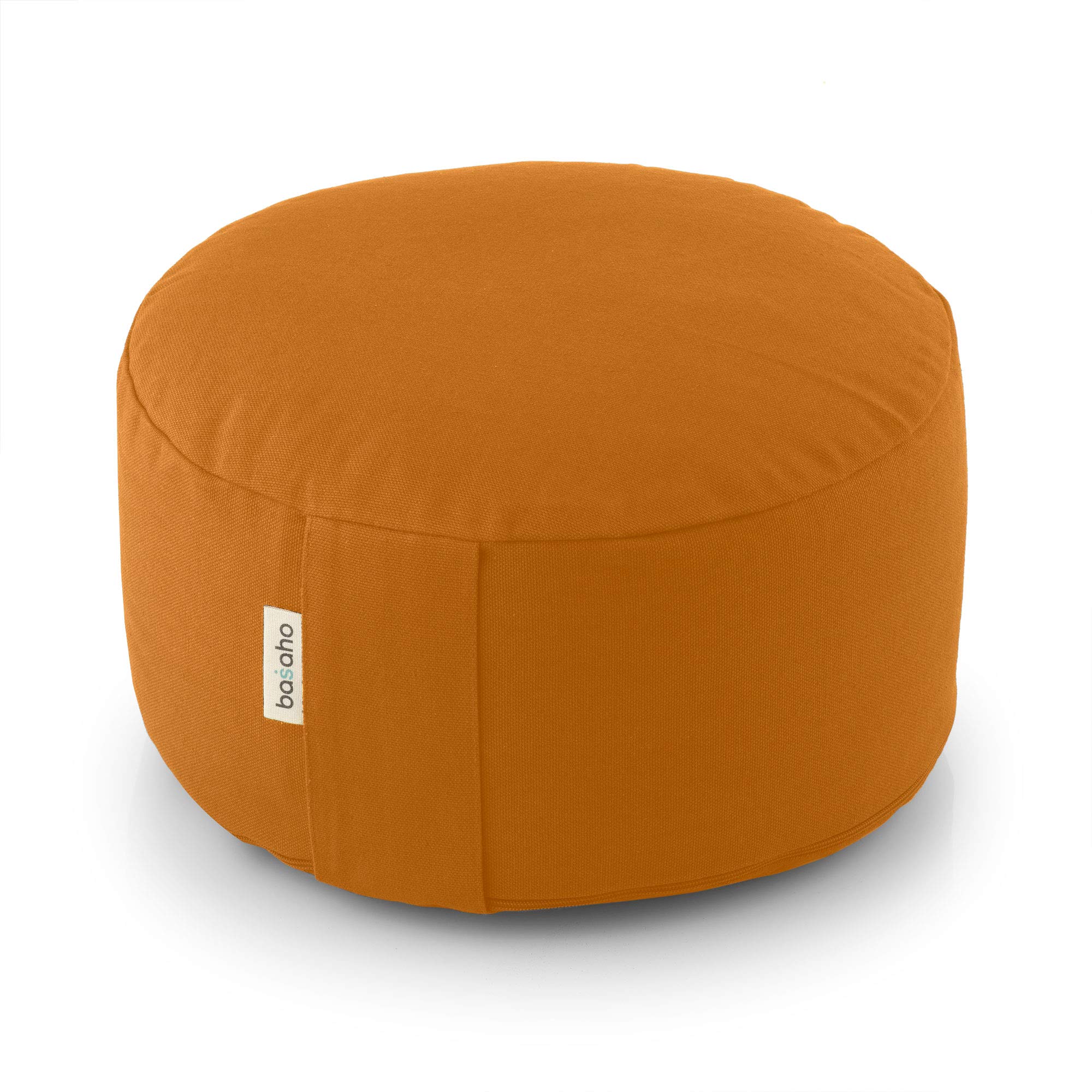 basaho WHEEL Zafu Cuscino da Meditazione | Cotone Organico | Gusci di Grano Saraceno | Rivestimento Lavabile Rimovibile