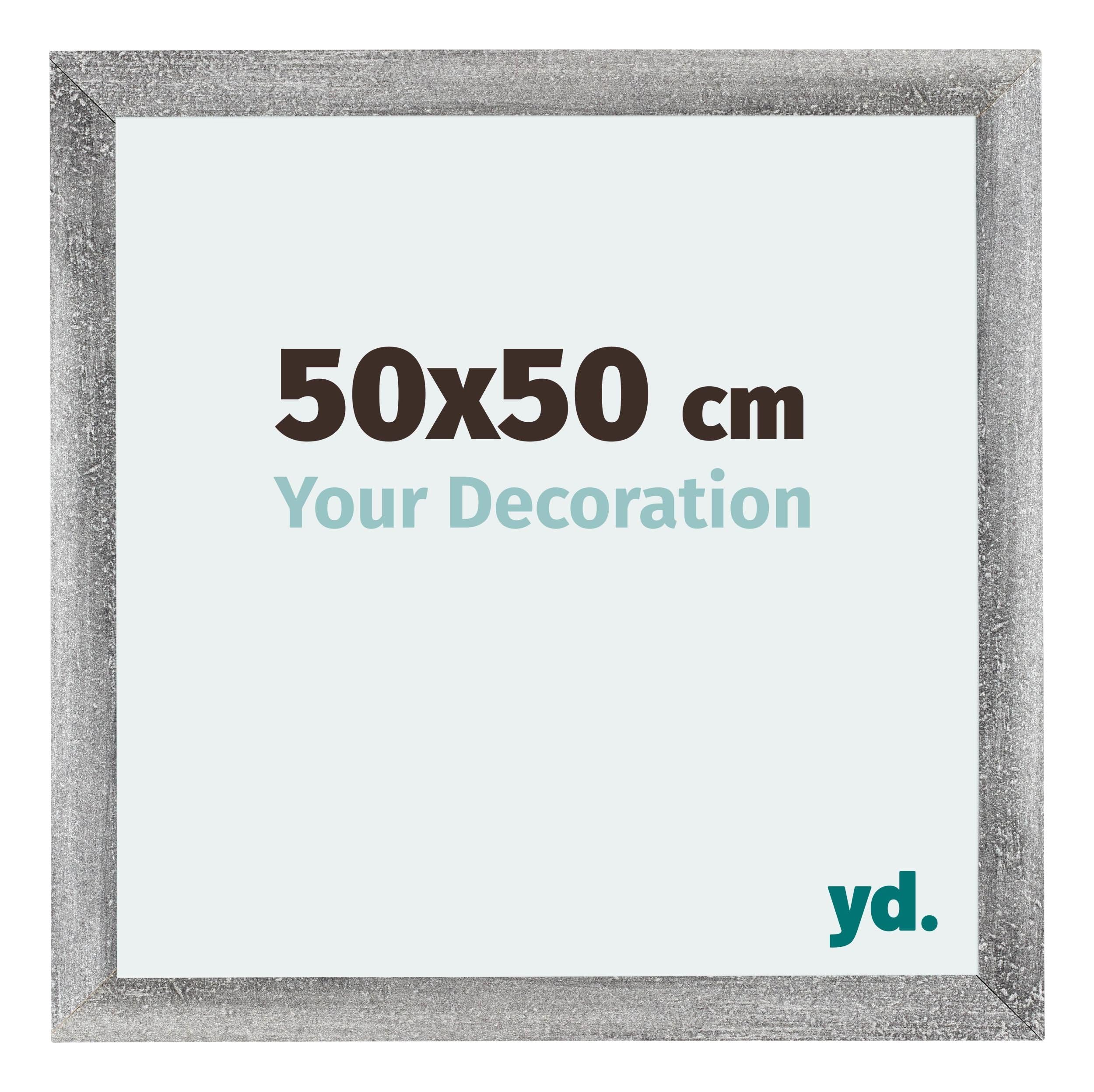 Your Decoration - Puzzle frame 50x50 - Gray Swept - Puzzle frame 500-1000 Pieces - MDF Photoframe - Mura