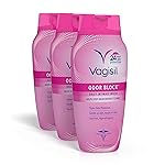 Vagisil Feminine Wash for Intimate Area Hygiene, Odor Block, Gynecologist Tested, Hypoallergenic, 12 oz, (Pack of 3)