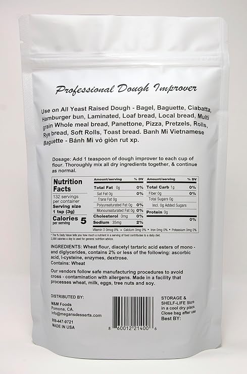 Professional Dough Improver - Dough Enhancer - 14 oz Bag