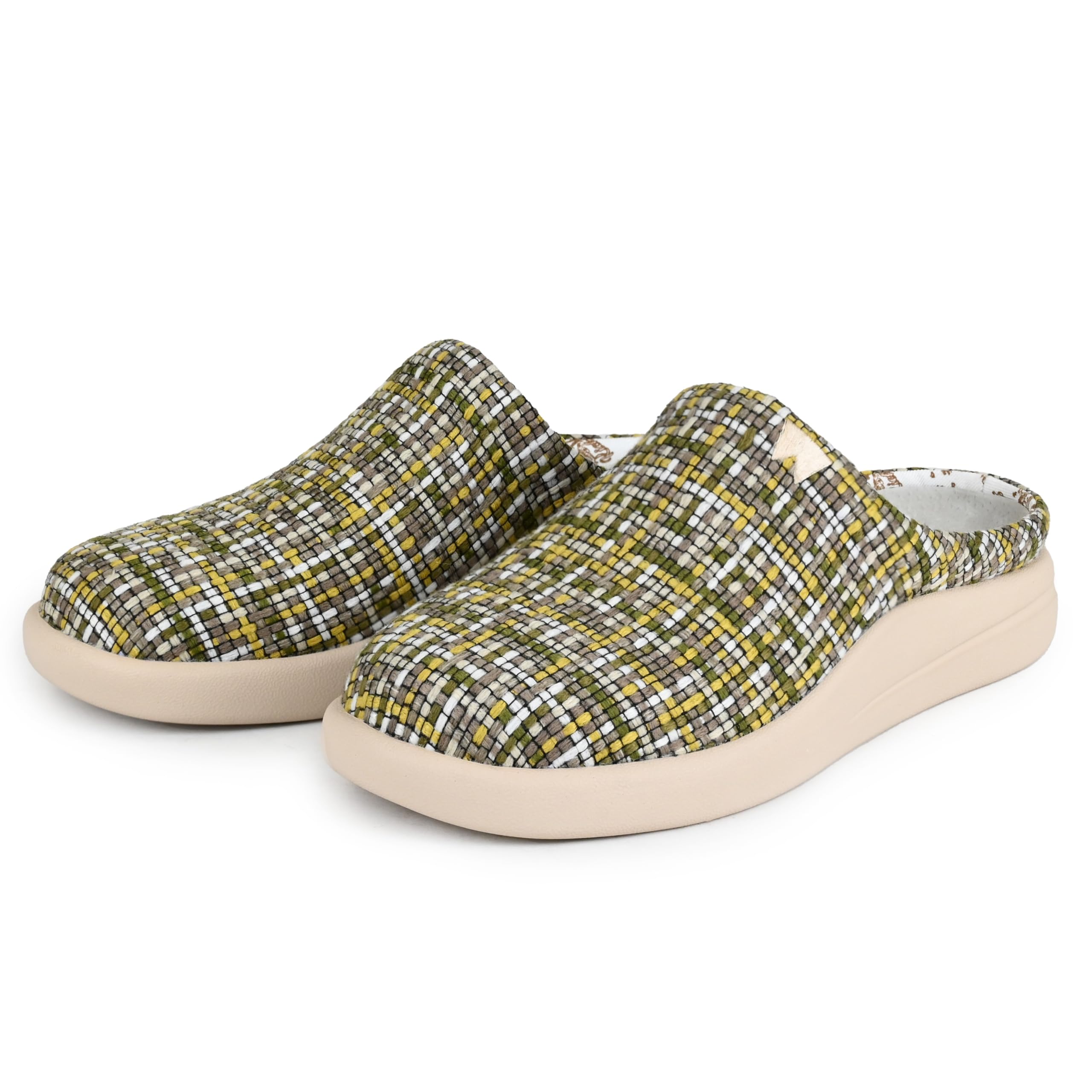 Kickback Sandy Zoccoli da Donna in Canvas Senza Lacci – Leggeri e Comodi con Soletta Ortopedica e Suola Antiscivolo – Slip‑On Casual Estivi