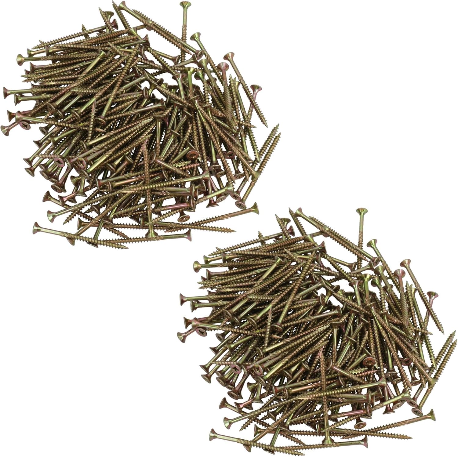 Countersunk Wood Screws 4.0 x 60mm Serrated Edge Prevent Splitting PZ2 400pc