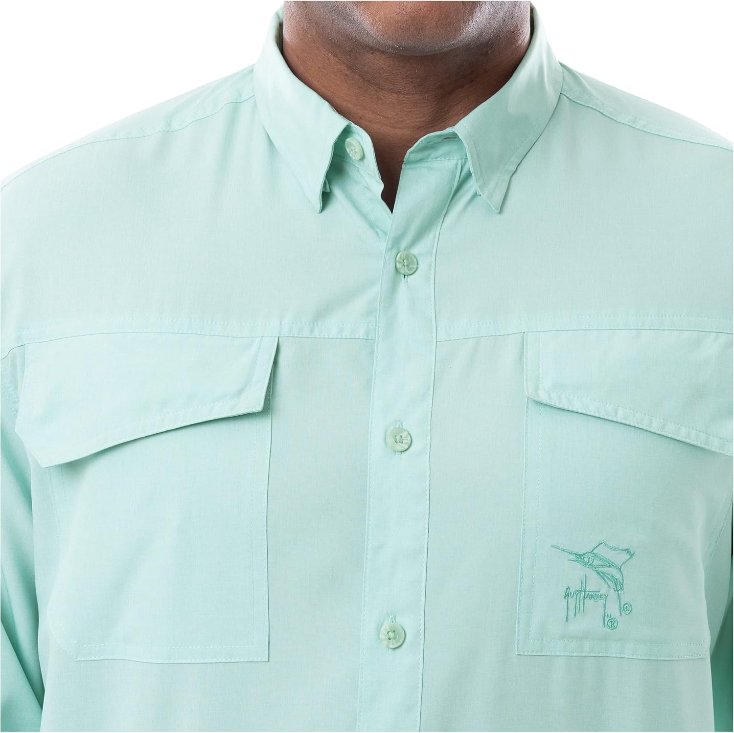 Guy Harvey Men's Long Sleeve Performance Fishing Shirt