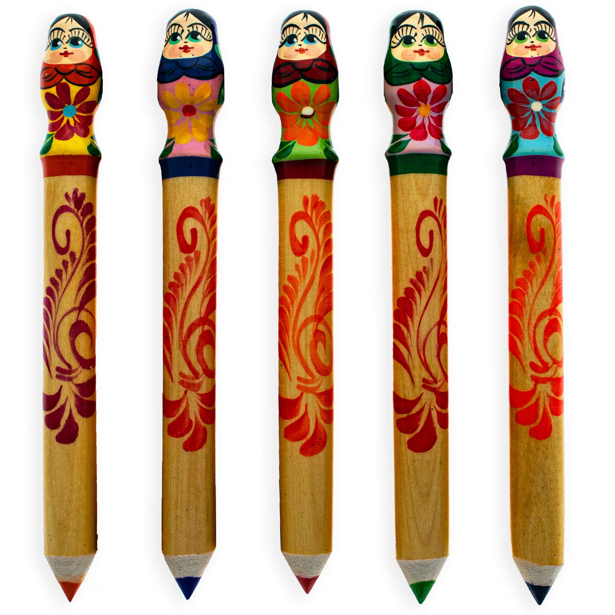BestPysankyGiant Wooden Matryoshka Doll Pencil (1 Random Design)