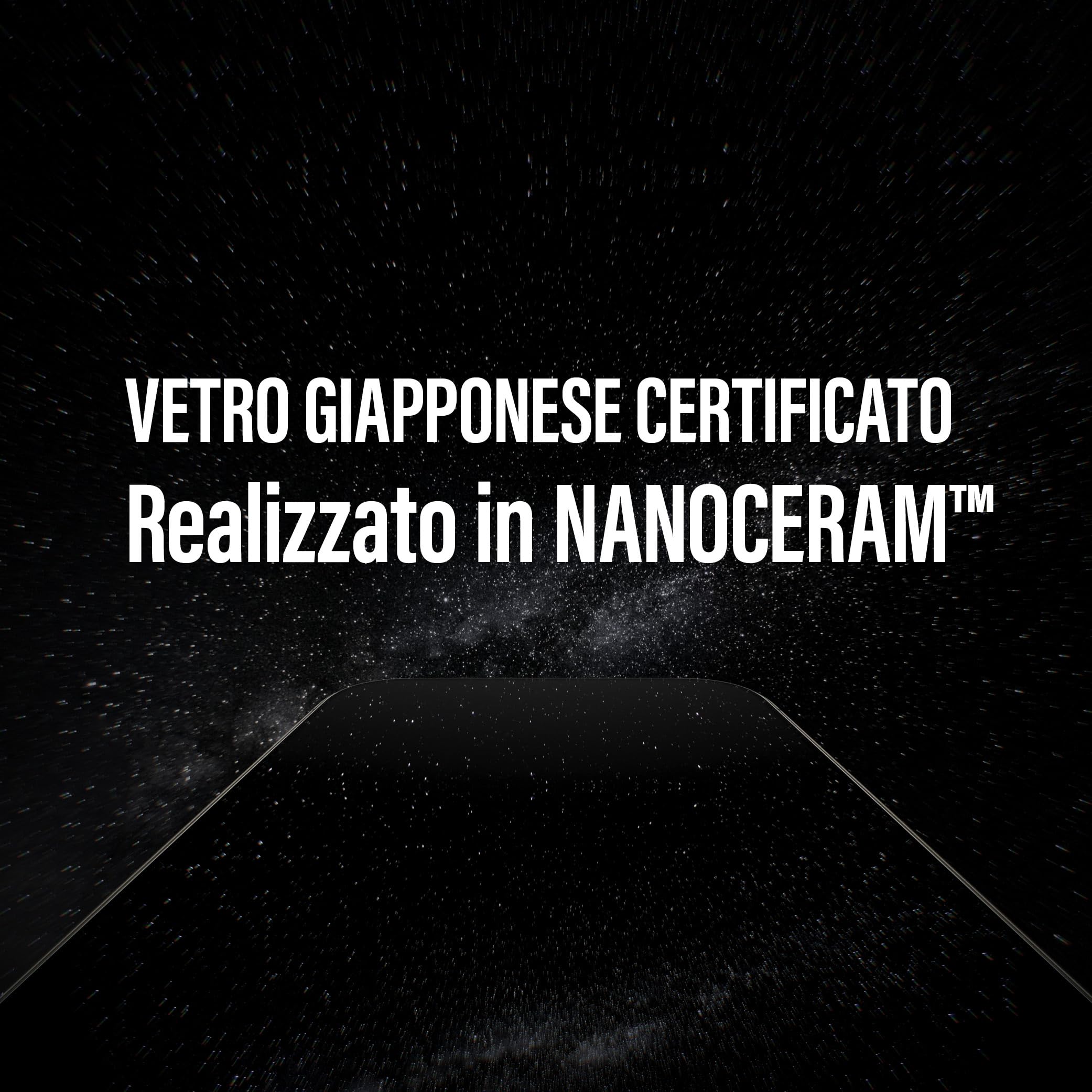 PanzerGlass Pellicola Protettiva Alu Frame per iPhone 16 Pro, con EasyAligner, Vetro temperato, Alta resistenza ai graffi e alle cadute, Rifinitura elegante in alluminio