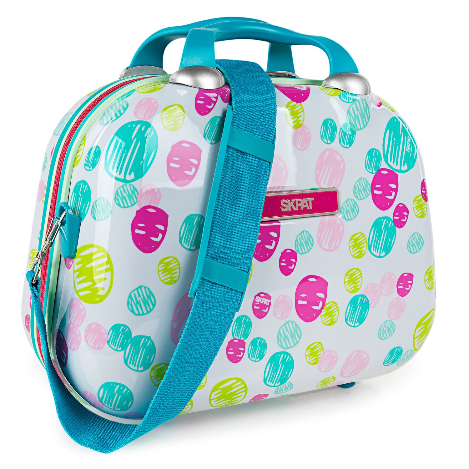 SKPAT Neceser Infantil. Bolsa de Aseo Niña. Neceser Niño Aseo Colegio Resistante. Neceser Niño Deporte. Neceser Infantil Niño con Asa Lateral. Neceser Niña Aseo Colegio 130435, Turquesa