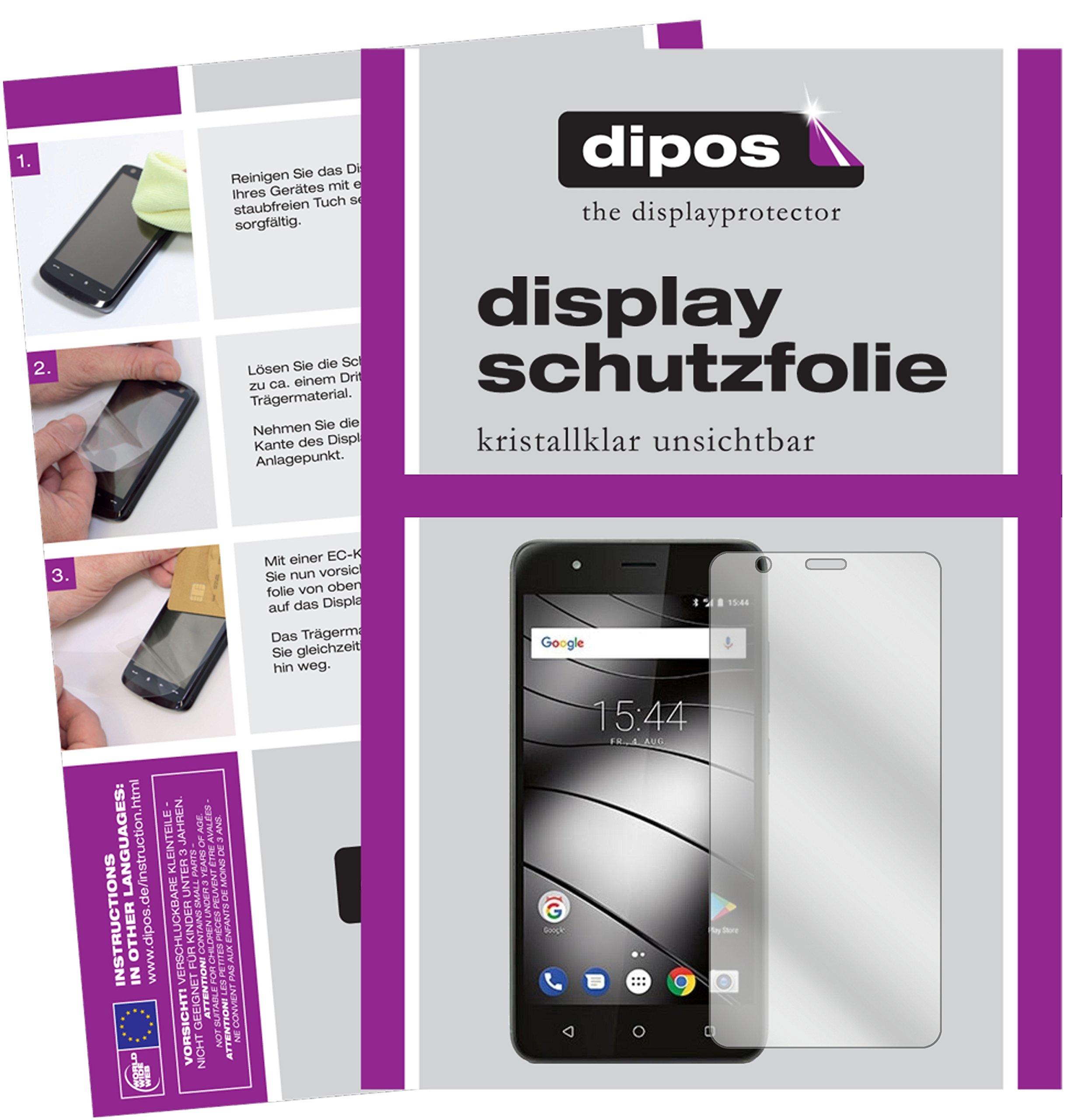 dipos I 6X Protector de Pantalla Compatible con Gigaset GS270 Plus pelicula Protectora Claro