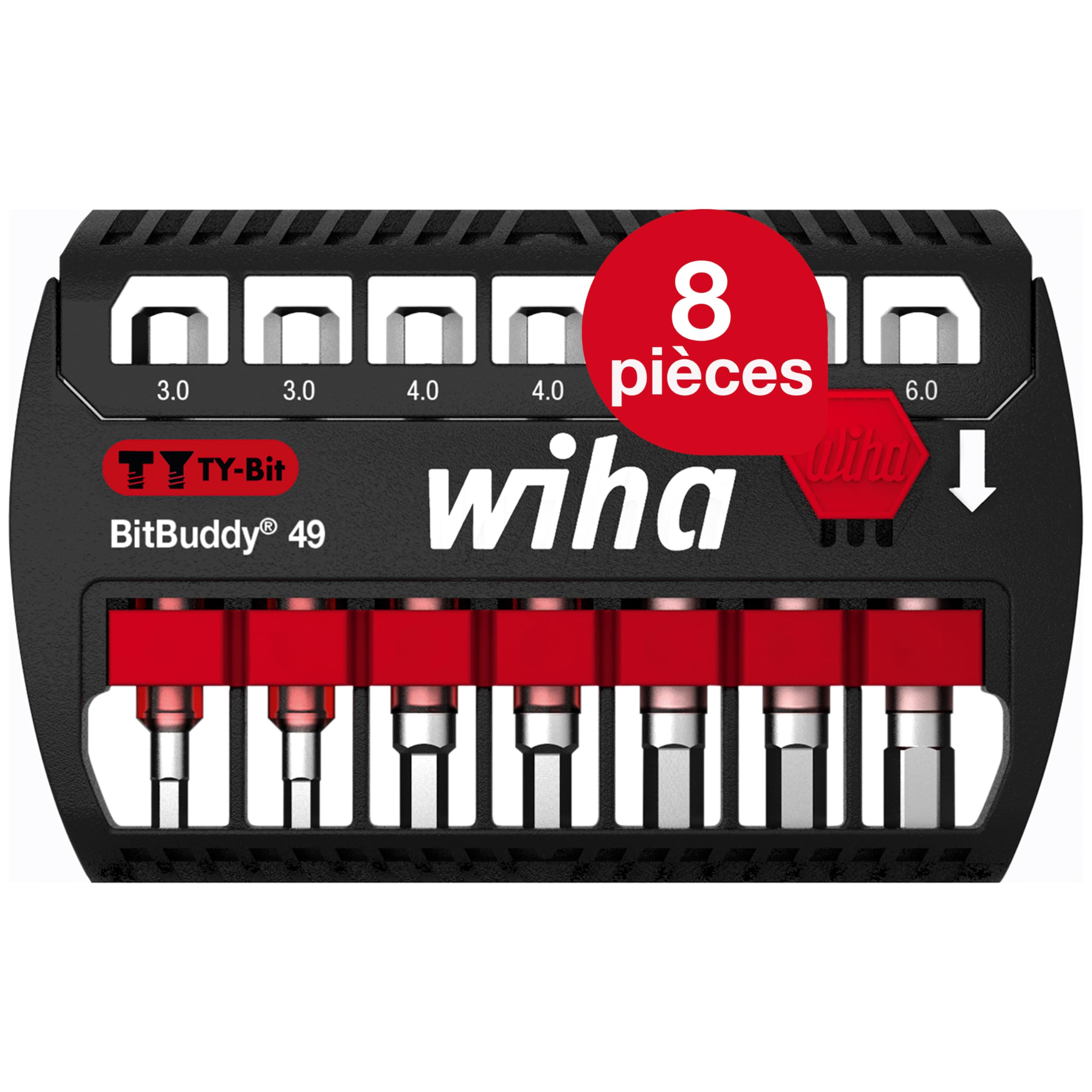 Juego de bits BitBuddy®, bits en TY de 49 mm SB 7946-202 BitBuddy 49er; PZ