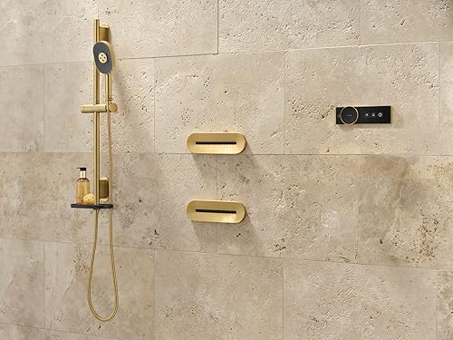 Miniatura 9 de KOHLER 26300-G-BN Statement - Aerosol corporal oblongo, de una sola función, semiempotrado, 1.75 GPM, níquel cepillado vibrante