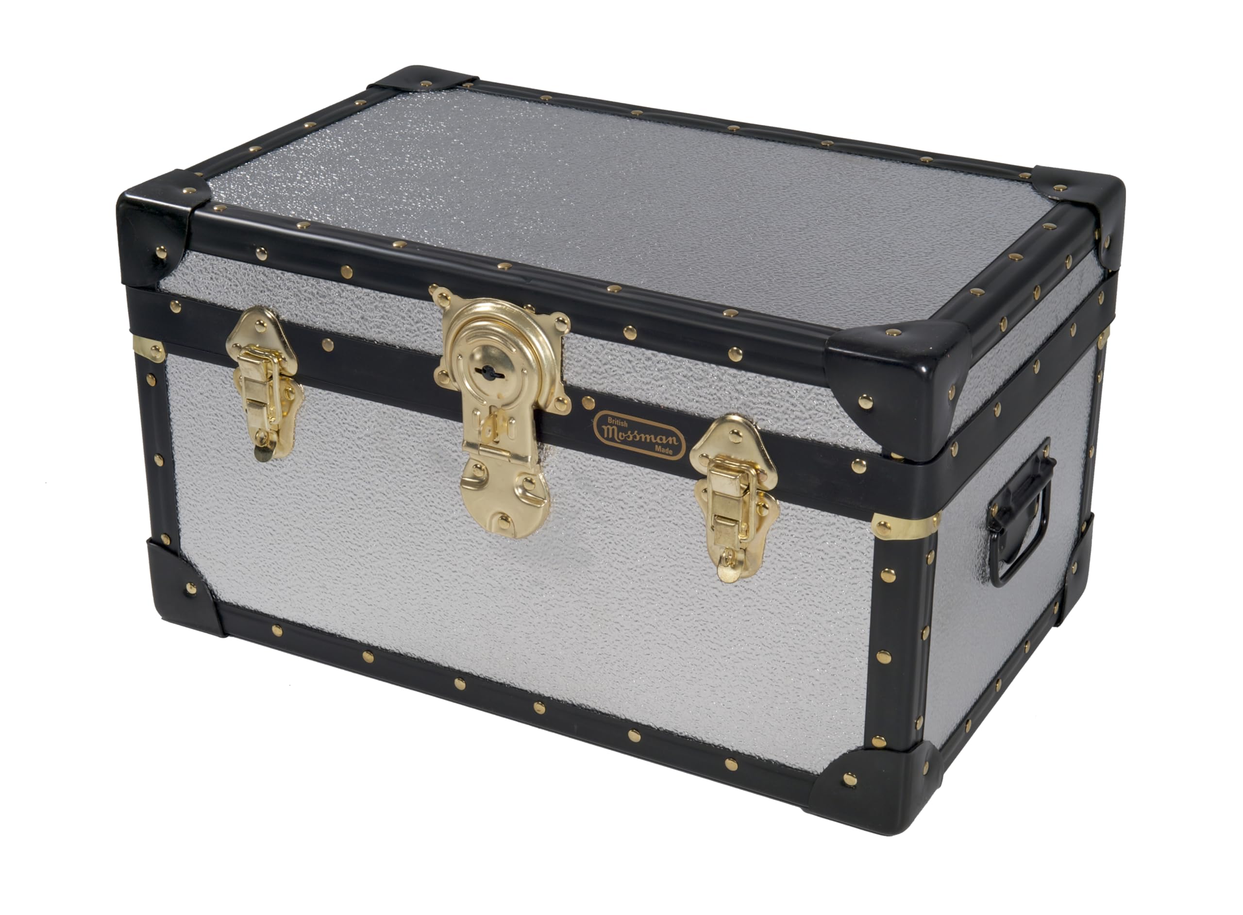 Mossman Tuck Box With Cabin Lock, Home, School, Office Storage Solution (Silver Alloy)
