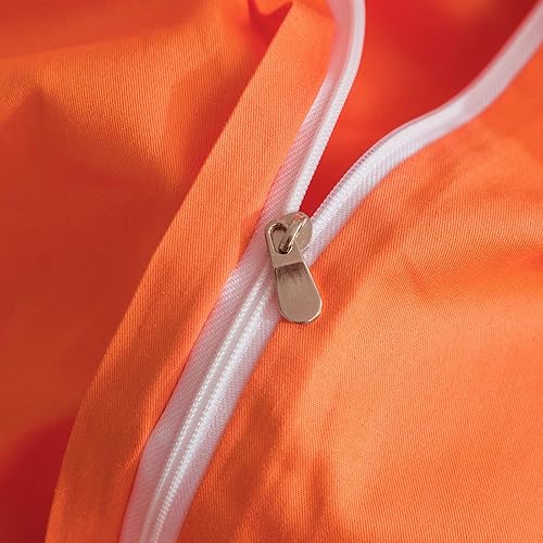 Miniatura 5 de SUSYBAO - Juego de funda de edredón de 3 piezas, 100% algodón natural, color blanco sólido, ropa de cama con cierre de lazos, calidad de hotel,