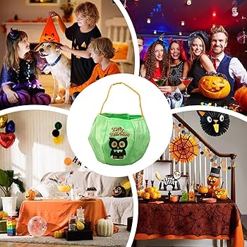 Amazon.co.jp: トリック・オア・トリート バスケット | ハンドル付き Amazon.co.jp: トリック・オア・トリート バスケット | ハンドル付き