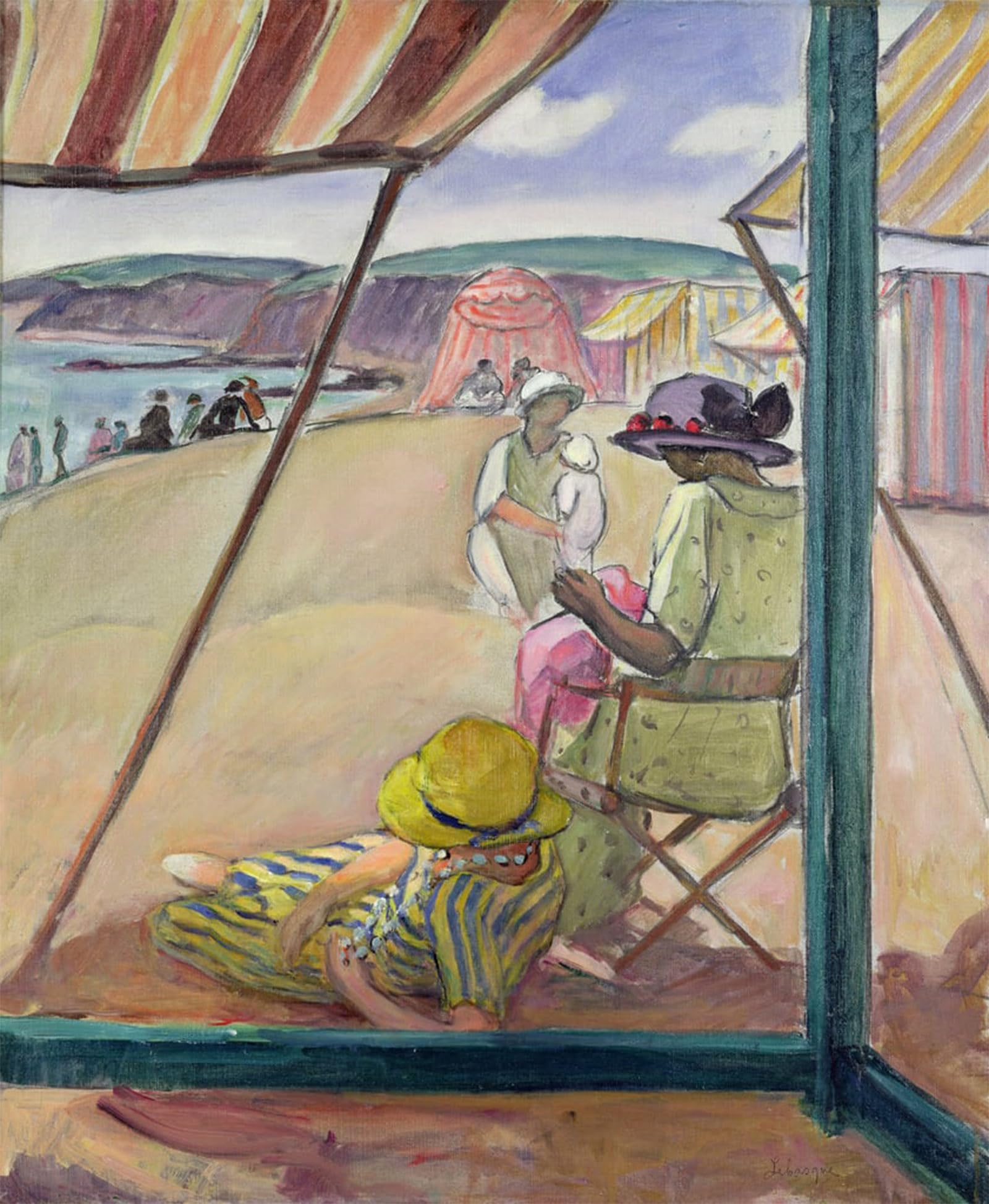 Tableaux graffiti Henri Lebasque poster art mural Pointe Saint Gildas 60x90cm - 5