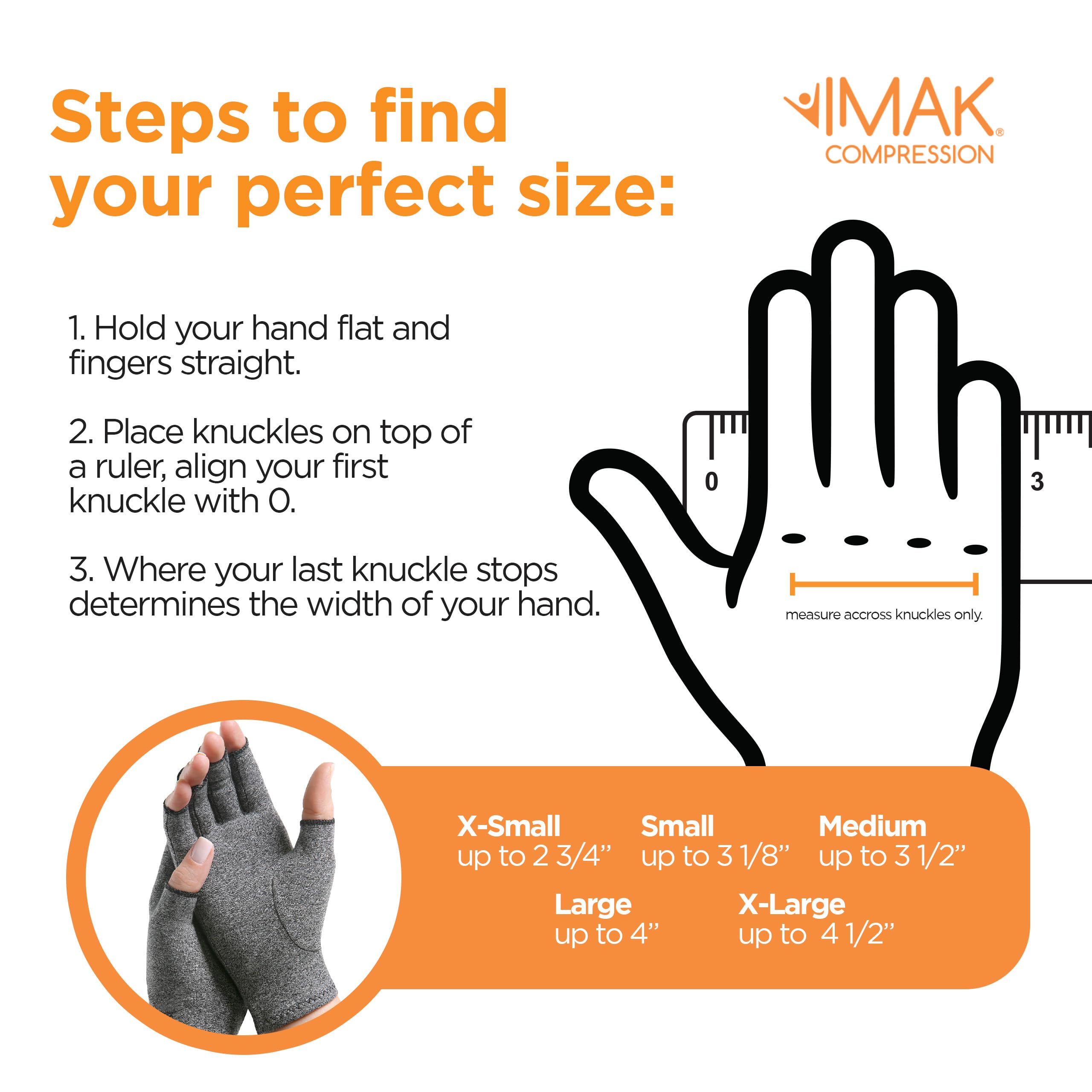IMAK Compression Arthritis Gloves (Various Sizes)