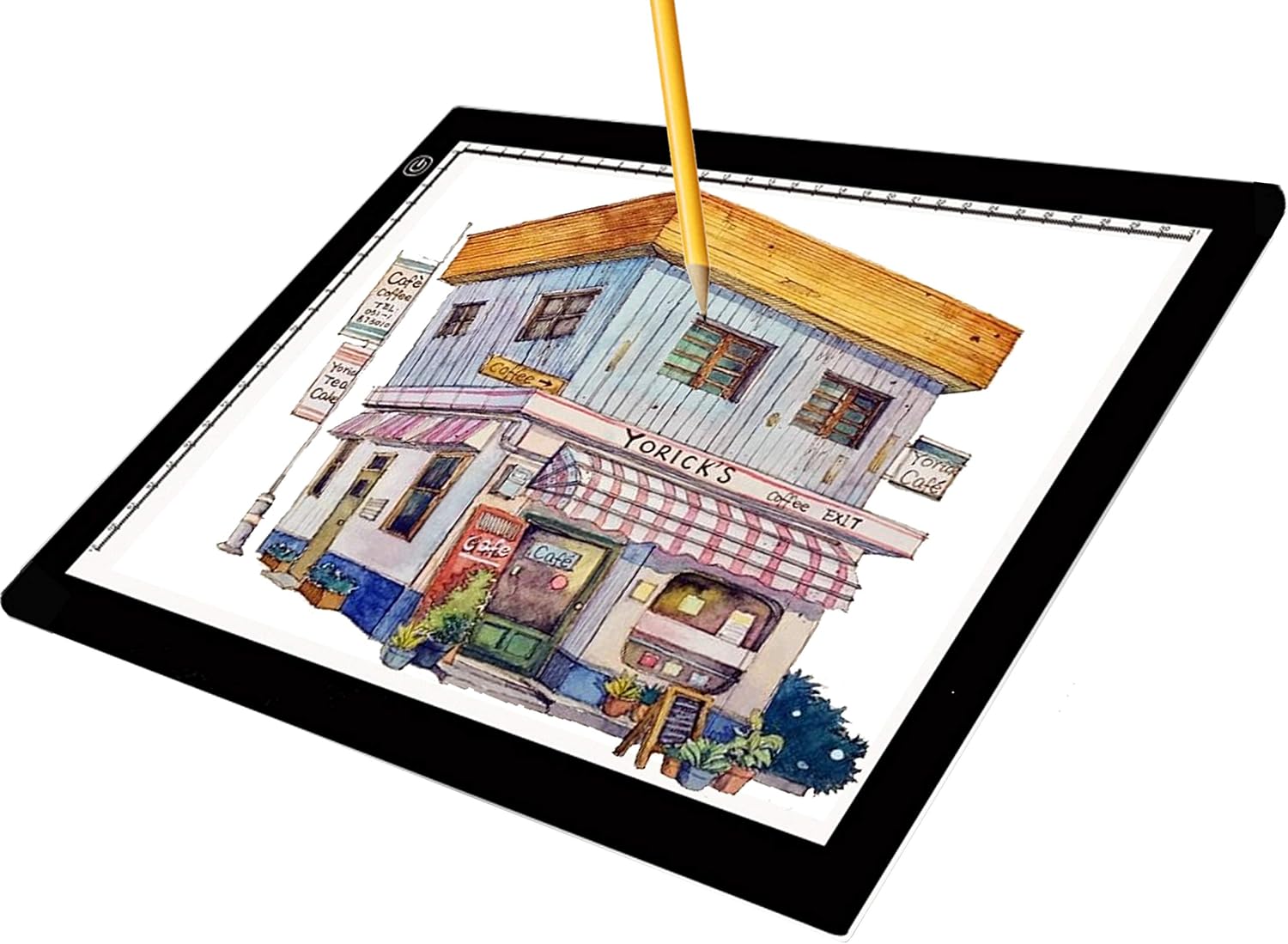 Ultra-Thin Portable LED Light Box Tracer USB Power Cable Dimmable Brightness Artcraft Tracing Light Pad Light Box for Diamond Paint Artists Drawing Sketching Designing Stencilling (A4)