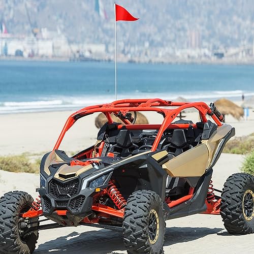 Miniatura 2 de KATIMOTO Soportes de montaje de antena de bandera de pilar para Can Am Maverick X3X3 Max 2017-2025, soporte ajustable para bandera de luz trasera (2