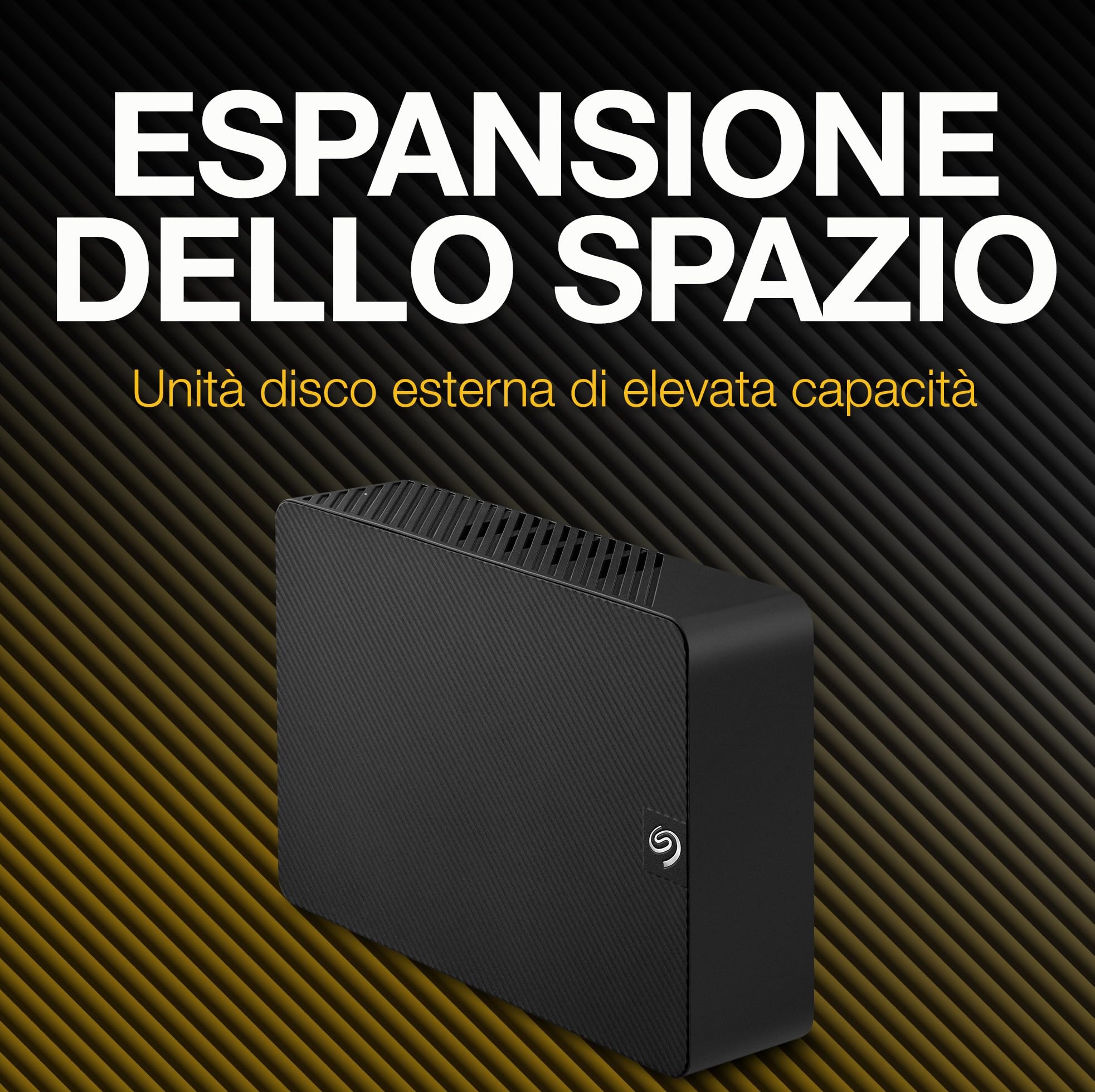 Seagate Expansion Desktop 22TB, Hard disk esterno, 3.5", PC & PC Portatili, USB 3.0, Data Rescue Service (STKP22000400)