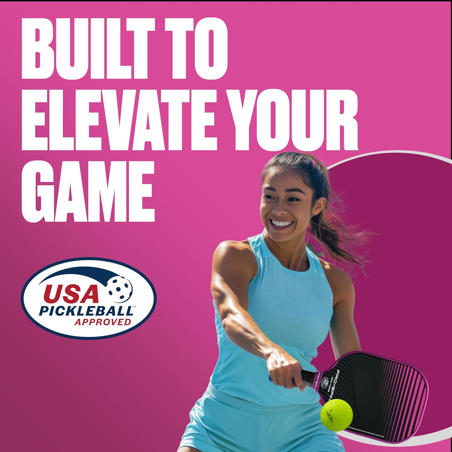 PRO-SPIN Carbon Fiber Pickleball Paddles Set of 2 | Lightweight Pickleball Set with Indoor/Outdoor Balls and Bag – Durable Pickle Ball Paddle Gift for Men, Women & Families - Image 7